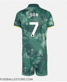 Günstige Tottenham Hotspur Son Heung-min #7 3rd trikot Kinder 2024-25 Kurzarm (+ Kurze Hosen)